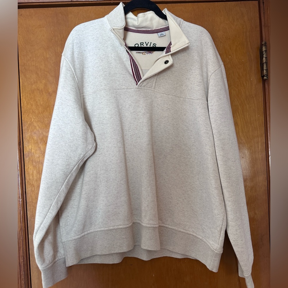 Men’s Orvis Quarter Zip; size XL